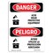 Signmission OSHA Sign, Acid Wear Protective Equipment Bilingual, 10in X 7in Rigid Plastic, 7" W, 10" H, Spanish OS-DS-P-710-VS-1021 - alternate 1